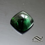 14mm Cushion Cut Green Tourmaline - Sugarloaf Cut