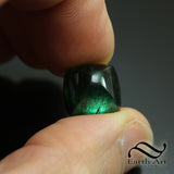 14mm Cushion Cut Green Tourmaline - Sugarloaf Cut