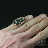 Andamooka Opal Dished up - Sterling and Copper