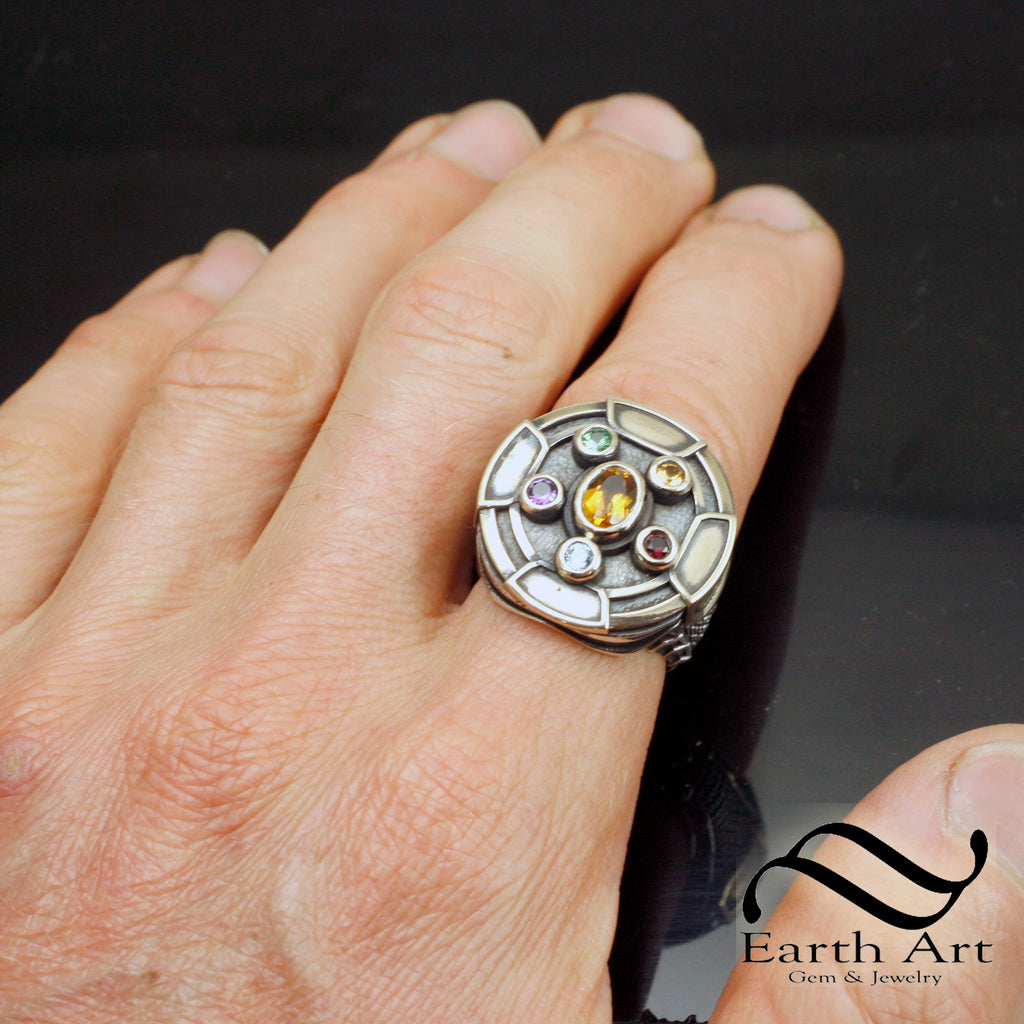 Infinity Signet Ring Infinity Stone Signet Ring – Earth Art