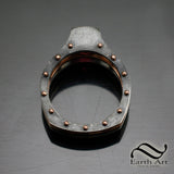 Studded Tourmaline in Sterling and Rose gold