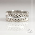 Laurel Wreath Band - Sterling or 14k