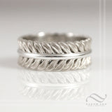 Laurel Wreath Band - Sterling or 14k