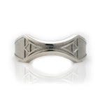 Zelda Wedding Band -Sterling Silver Ladies Thinner geeky wedding band
