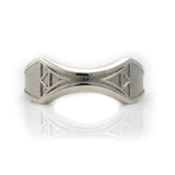 Zelda Wedding Band -Sterling Silver Ladies Thinner geeky wedding band