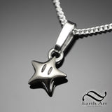 Solid Sterling or 14k Gold Star Pendant