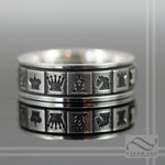 Chess Board Ring - Sterling or 14k gold