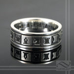 Chess Board Ring - Sterling or 14k gold