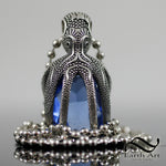 Octopus Pendant with September Birthstone - Sterling Silver - Coraline