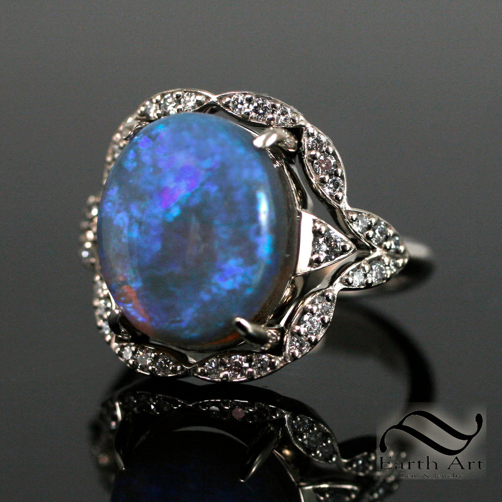 crystal opal ring