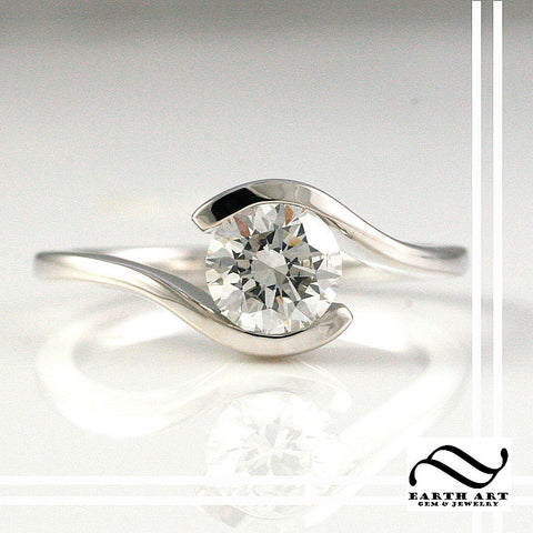 Classic Bypass Diamond Solitaire - GIA Certified