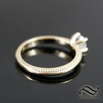 1/2 carat Milgrain solitaire Ring - 14k