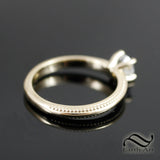 1/2 carat Milgrain solitaire Ring - 14k