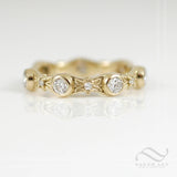 Ladies Tangled Wedding Band - Ladies ring in 14k gold