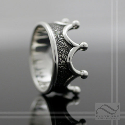 Silver Tiara Ring - Princess Crown Ring, Queen Tiara Band – Adina Stone  Jewelry