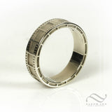 14k Film Strip Wedding Ring -Unisex