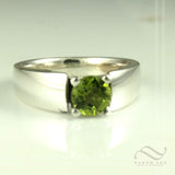 Once Upon A Time Ring - Peridot and Sterling