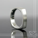 The Silver Square - Squircle Ring Solid Sterling Silver band
