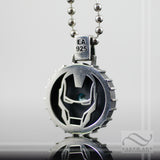 Arc Reactor Pendant - Double sided - Sterling Silver