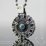 Arc Reactor Pendant - Double sided - Sterling Silver