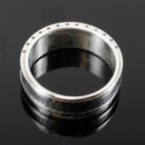 Men's Industrial Band - Sterling Silver - Steampunk wedding ring