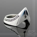 First Mate Star Signet Ring - Sterling Silver