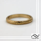 Ladies Aspen Ring - 14k - Hand textured tree bark ring