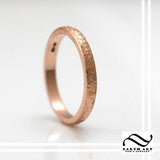 Ladies Aspen Ring - 14k - Hand textured tree bark ring