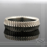 Segmented Scale Armor Ring - 14k or Sterling Silver