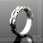 Stargate Ring - Sterling Silver A Geeky Wedding Band